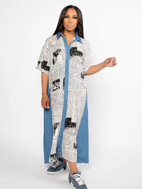 Dress Day Button Down Maxi Dress